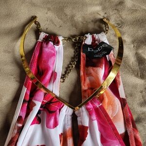 Bebe Floral Print Mini Dress